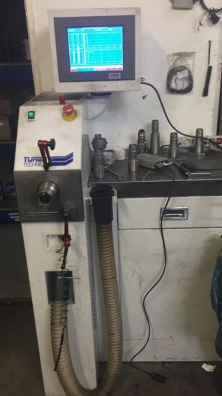 TURBO TECHNICS – TURBOLADER VTG flow belt adjustment machine for sale