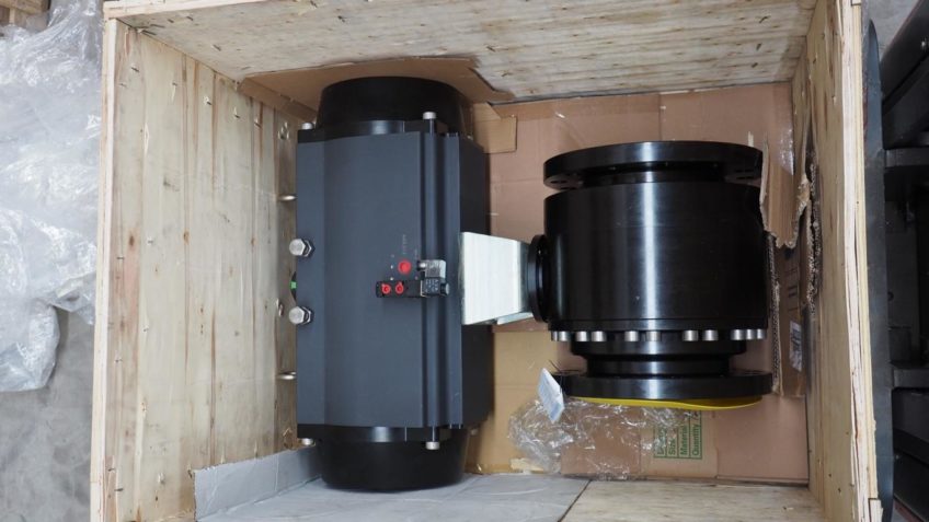 Industrielle Ventile Kugelhahn TOPAZ DN200 PN40 + Einfachwirkender Stellantrieb zu verkaufen