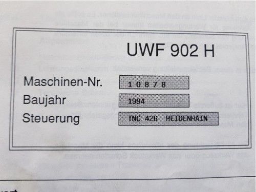 CNC-Fräse Hermle UWF 902 H Fräsmaschine Vertikal zu verkaufen