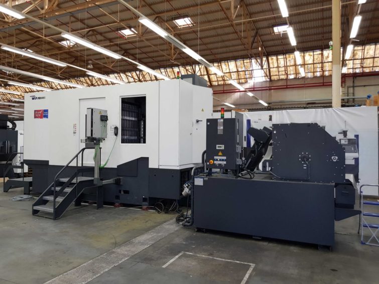 HYUNDAI XH6300 3 + 1-axis horizontal machining center with 2-fold pallet changer for sale