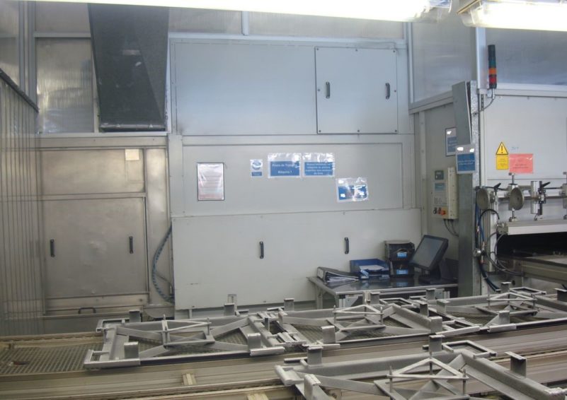 Varnishing line SPRIMAG Varnishing machine with 2 cabins for sale