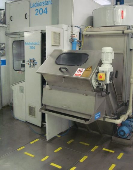 Lackieranlage SPRIMAG Lackiermaschine mit 2 Kabinen zu verkaufen