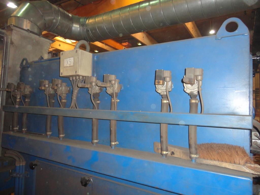 Schlick RB1500.14 roller conveyor blasting machine for sale