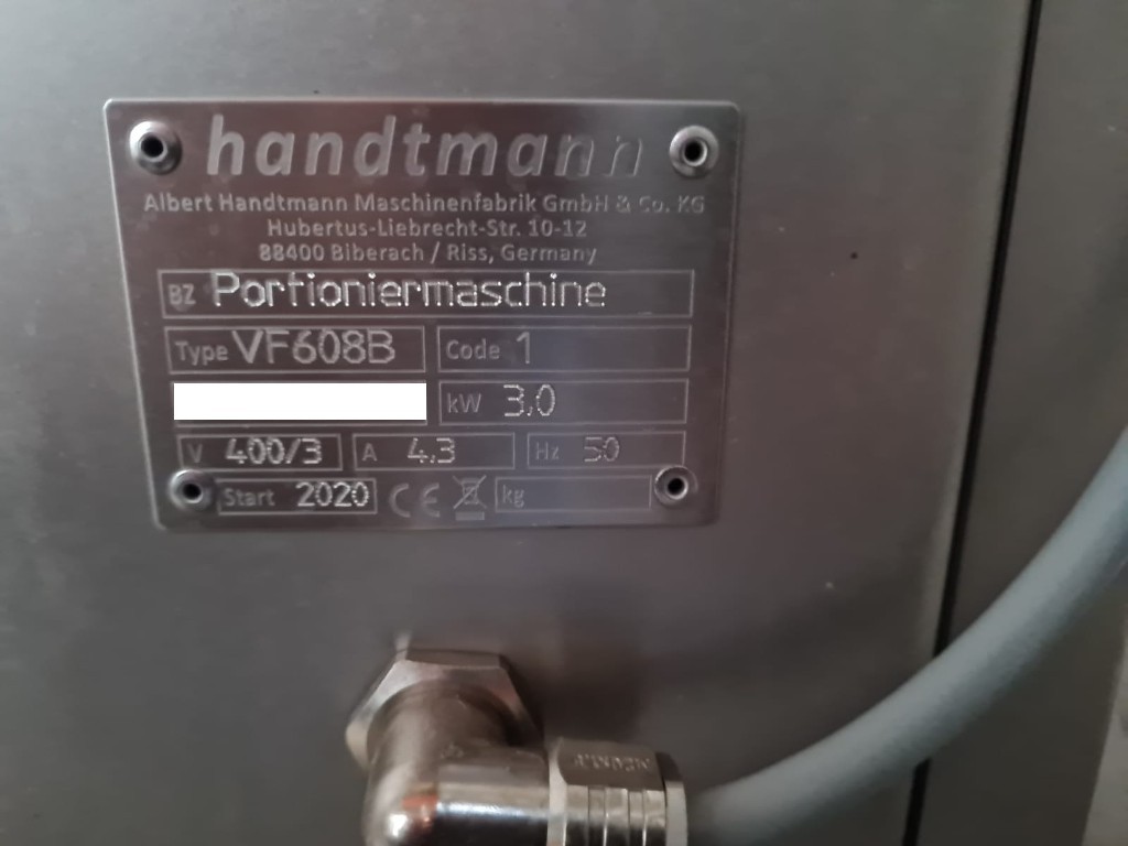 Handtmann VF608B Portioniermaschine mit Formscheider in der Bäckereiausführung zu verkaufen