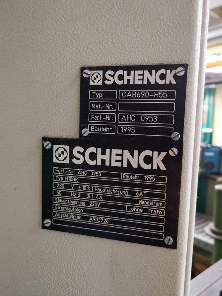 Schenck Ro Teck Typ H10BK Auswuchtmaschine zu verkaufen