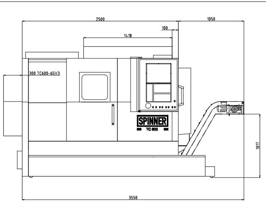 Spinner TC600 Drehmaschine zu verkaufen