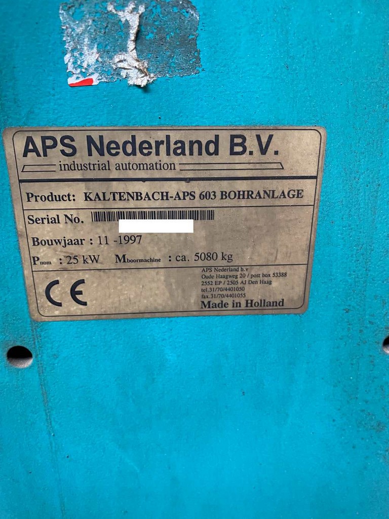Kaltenbach APS 603 – KBS 620 Bohranlage zu verkaufen