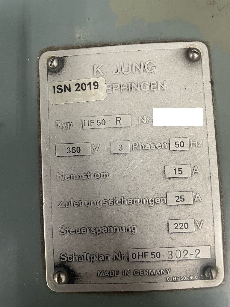 JUNG HF50R Schleifmaschine zu verkaufen