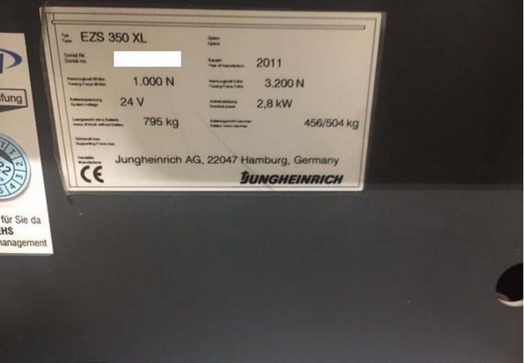 Jungheinrich EZS 350 XL Elektro-Schlepper Flurförderfahrzeug zu verkaufen