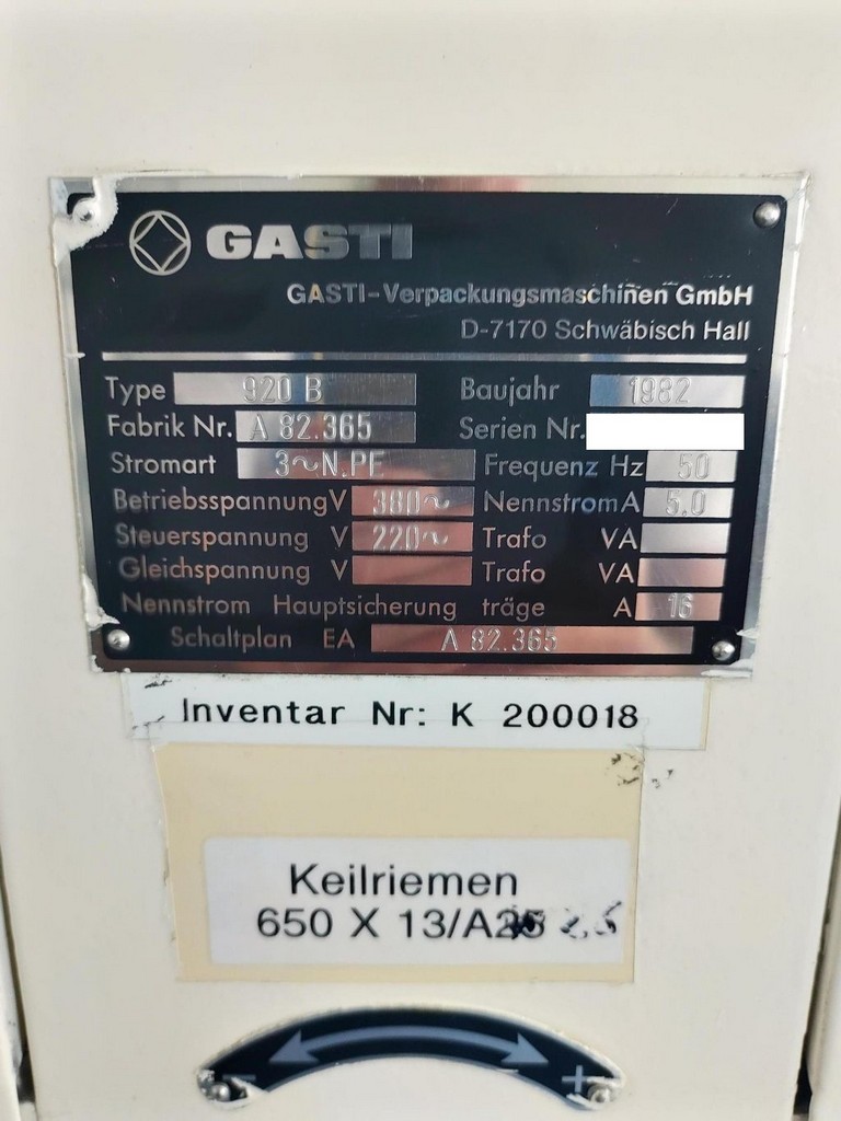 GASTI 920 B Gnom-Füller zur Abfüllung von Tuben zu verkaufen