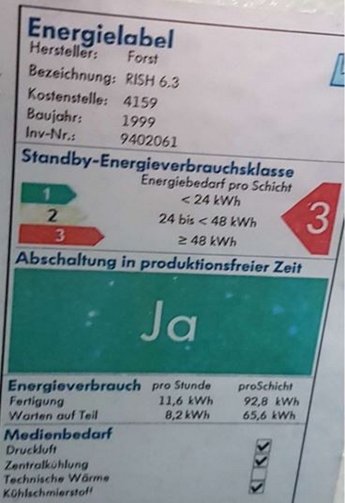 Forst RISH 6,3x1000x320 Innen- und Vertikalräummaschine mit dem 2-fachen Harträumen zu verkaufen