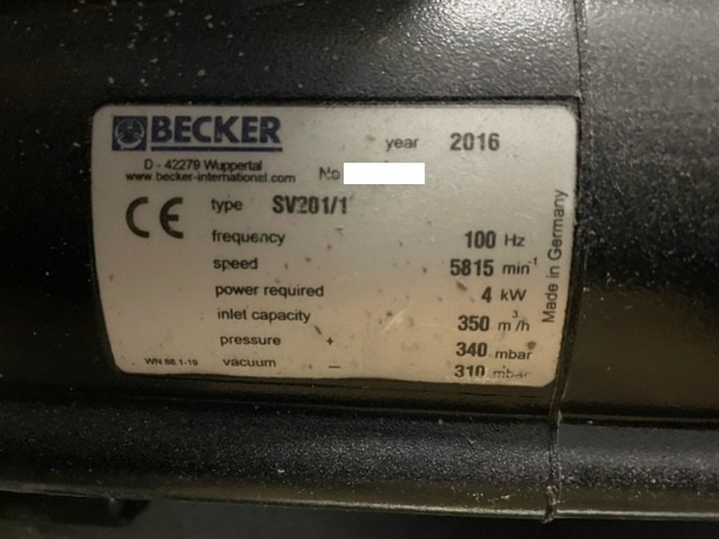 Becker VT 4.40 ATB AF 112M/BA – 11 / SV201/1 / VT 4.40 4x Vakuumpumpen zu verkaufen