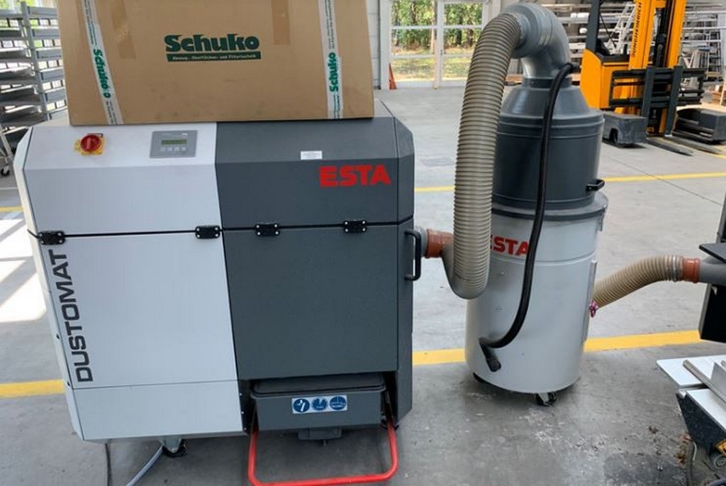 Altendorf/ Esta F45 EvoDrive/Dustomat 4-10 Formatkreissäge und mobiler Entsauger zu verkaufen