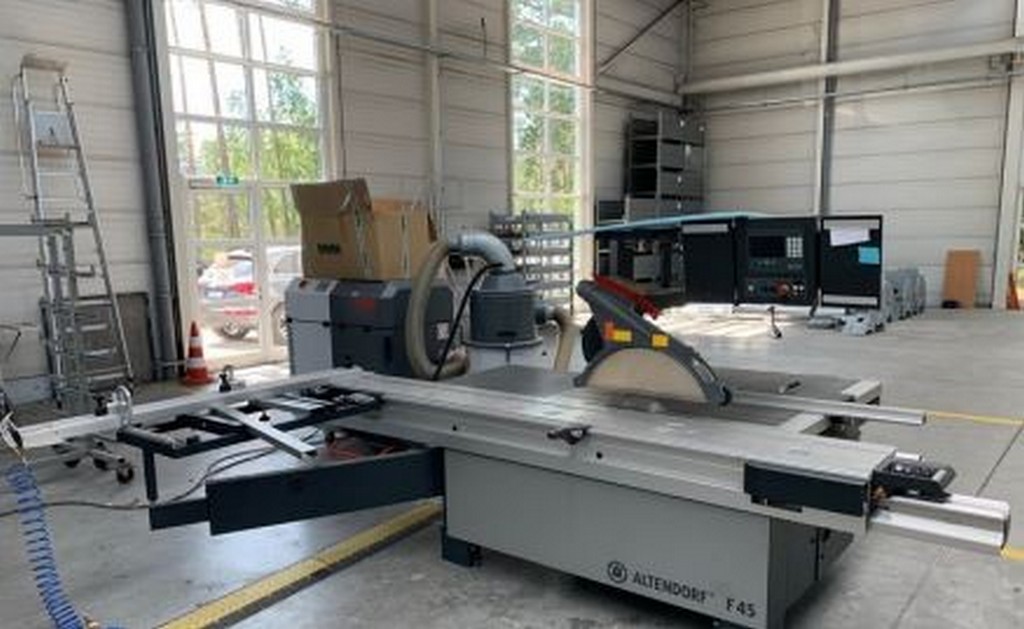 Altendorf/ Esta F45 EvoDrive/Dustomat 4-10 Formatkreissäge und mobiler Entsauger zu verkaufen