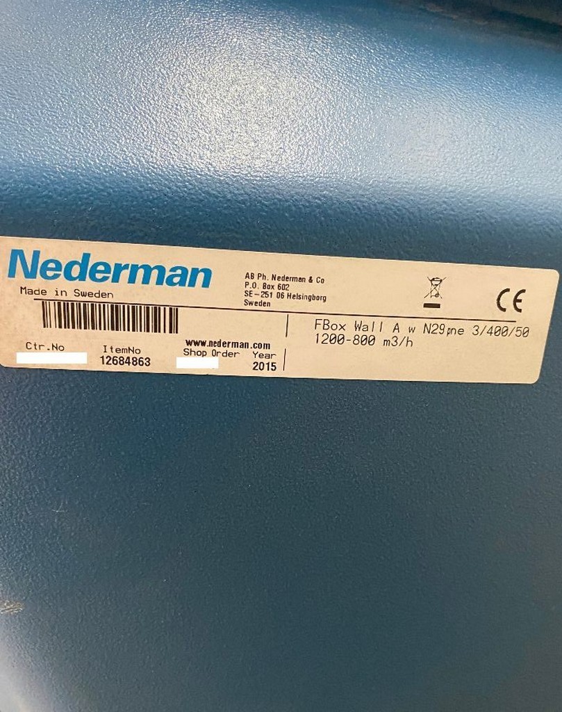 Nederman FBox Wall A w N29 pneumatische Schweißrauchabsaugung zu verkaufen