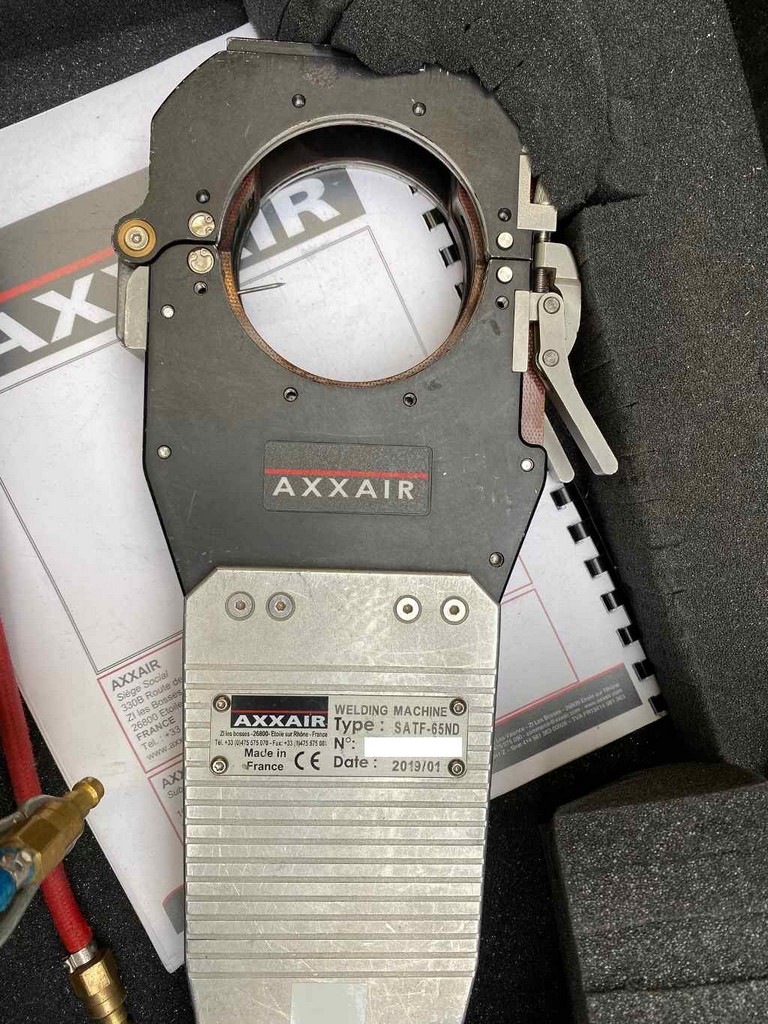 AXXAIR SAXX-200/ SASL-160T Orbitalschweißanlagen und Zangen, Backen, Verlängerungen, Adapter zu verkaufen