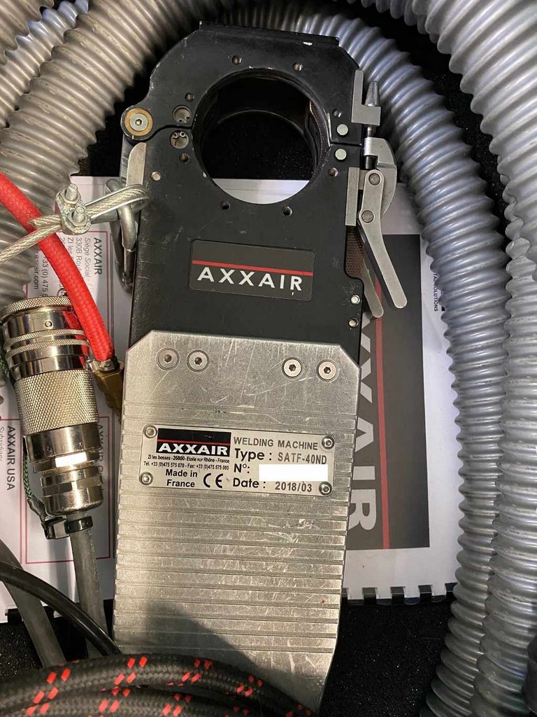AXXAIR SAXX-200/ SASL-160T Orbitalschweißanlagen und Zangen, Backen, Verlängerungen, Adapter zu verkaufen