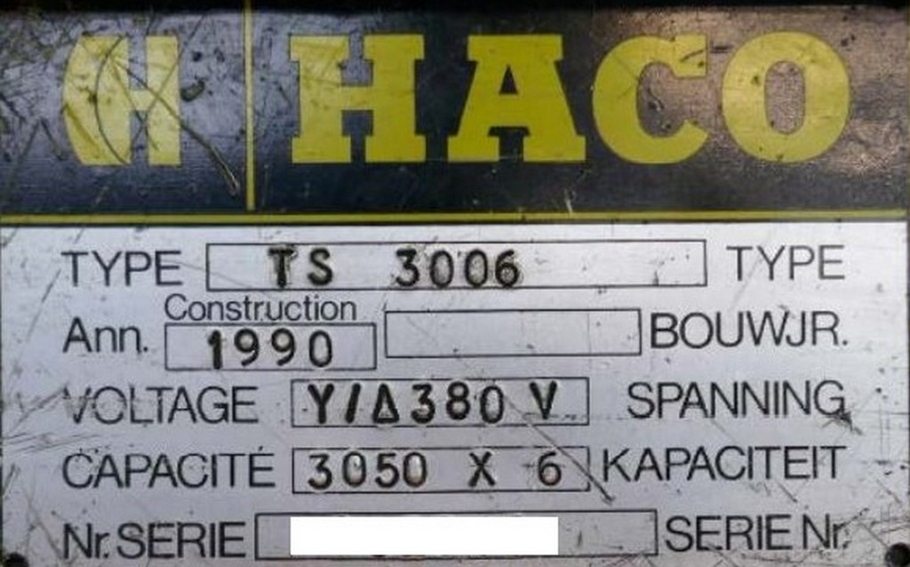 Haco TS 3006 Tafelschere zu verkaufen