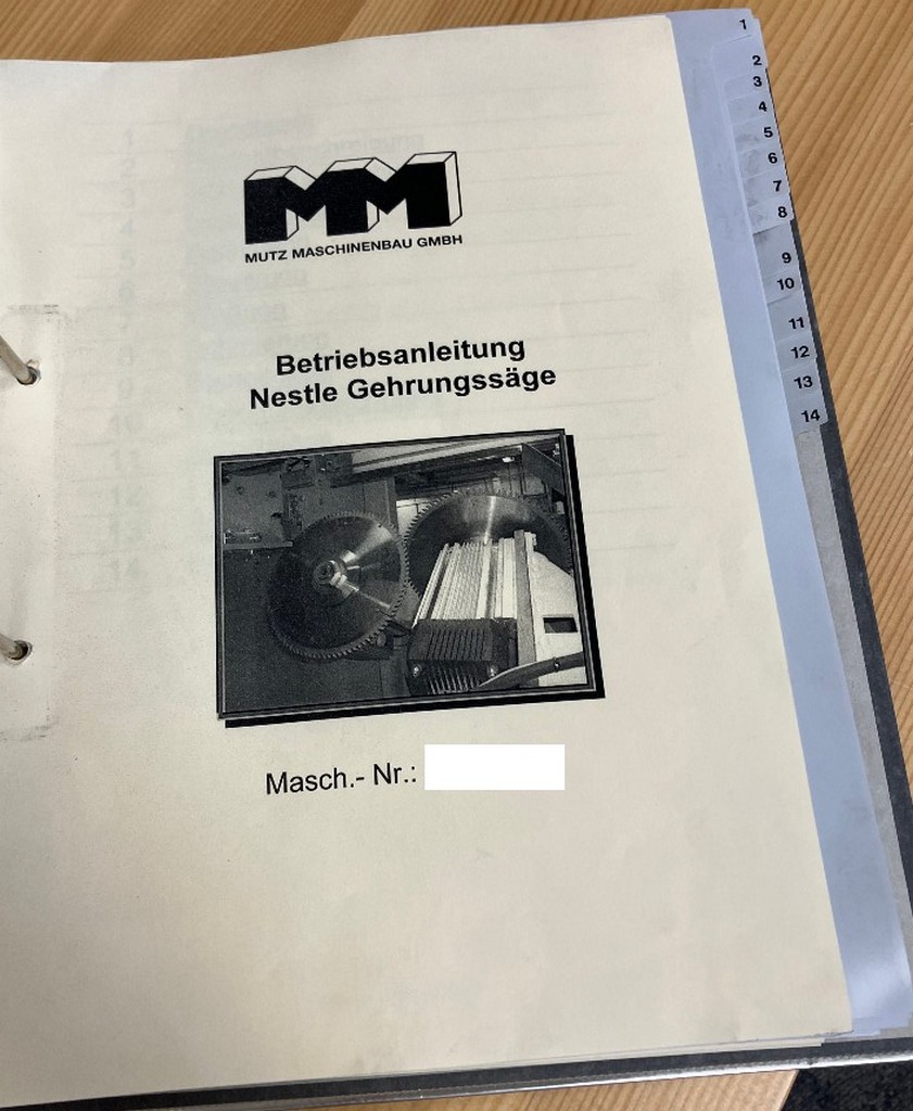 Mutz Glasleistensäge zu verkaufen