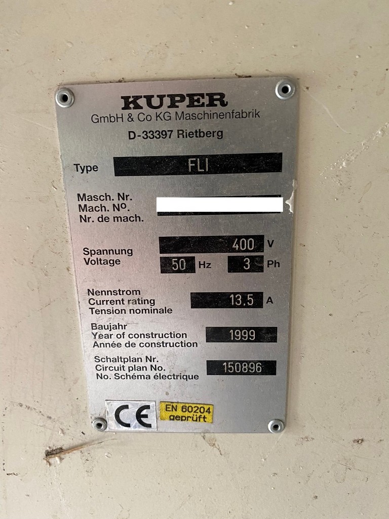 Kuper FLI Furnierleimmaschine zu verkaufen