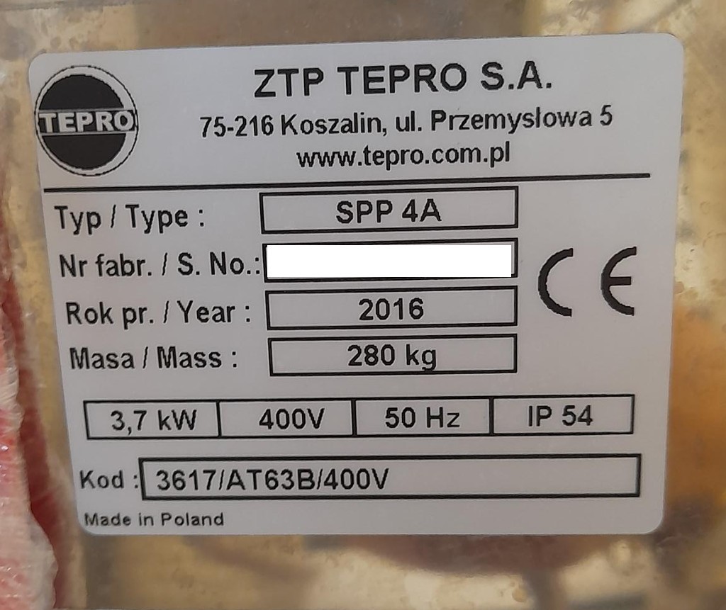 ZTP Tepro SPP 4A semi-automatic tray sealing machine with the vacuum- and protective gas device for sale