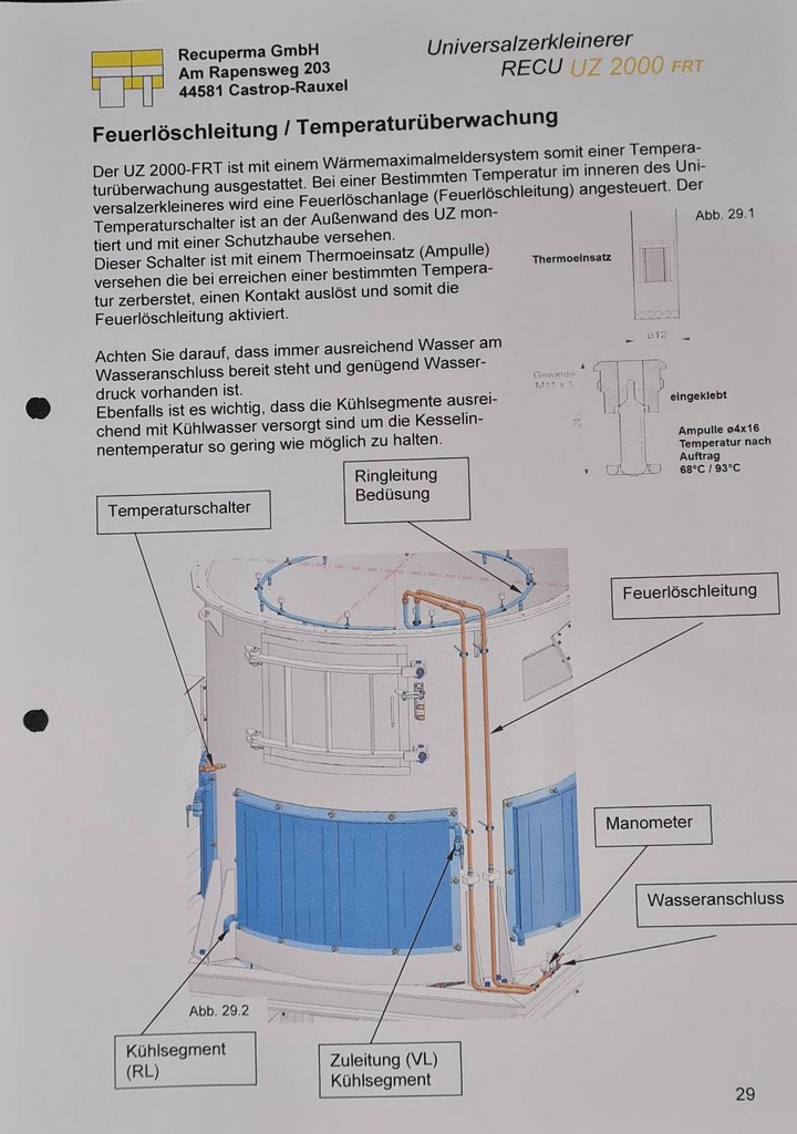 Recuperma UZ 2000 universal shredder for sale