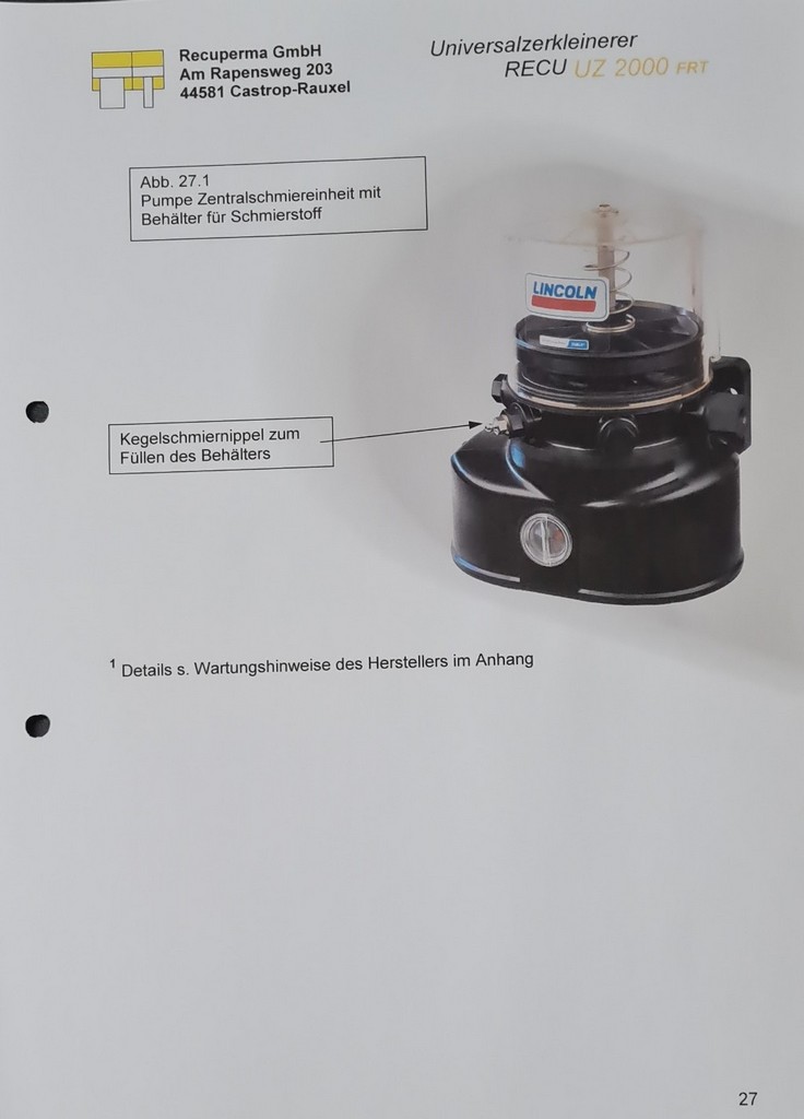 Recuperma UZ 2000 Universalzerkleinerer zu verkaufen