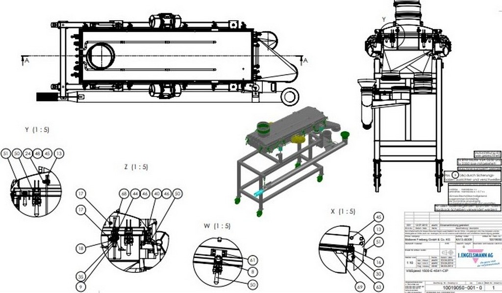 Molkerei VibSpeed 1500-E-4541-CIP screening machine for sale