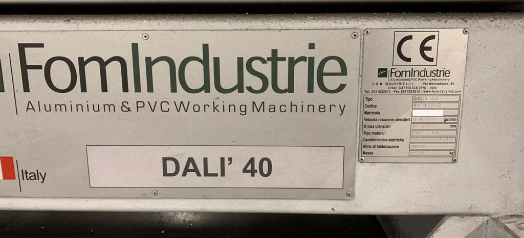 FomIndustrie Dali 40 4-axis profile bar automatic machining machine for sale