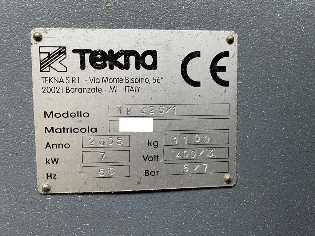 Tekna TK 426/1 3-Achsen vertikales CNC-Bearbeitungszentrum zu verkaufen