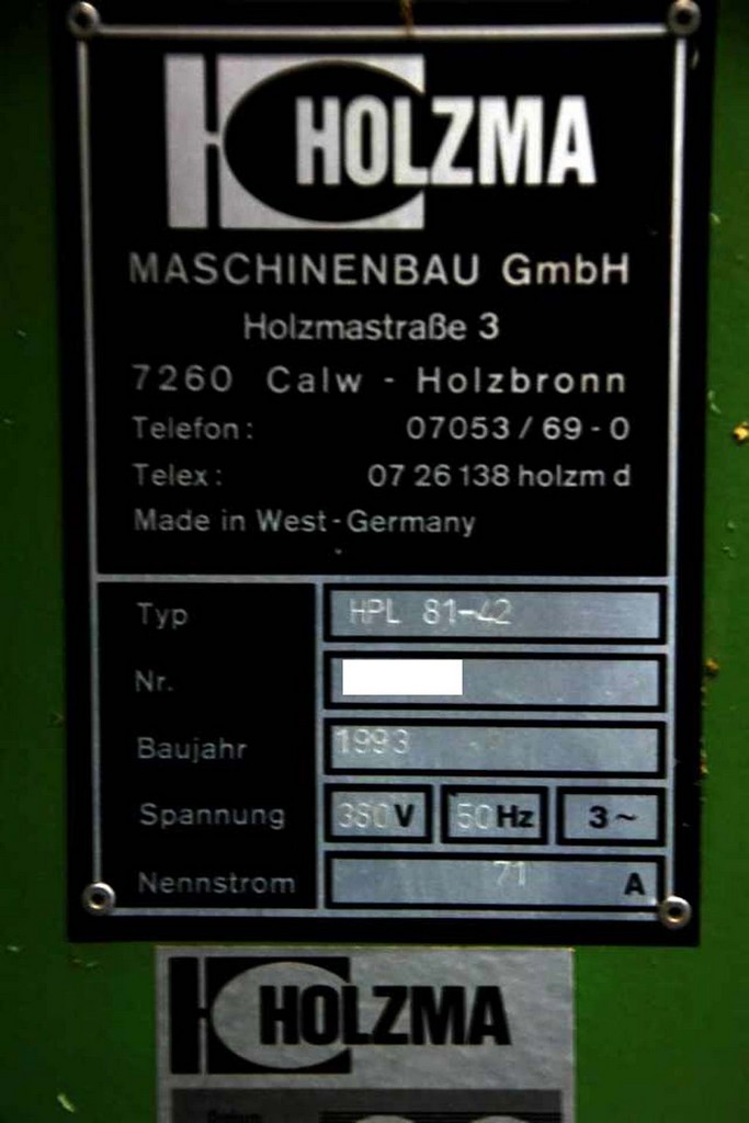 Holzma HPL 81 – 42 Plattenaufteilsäge zu verkaufen