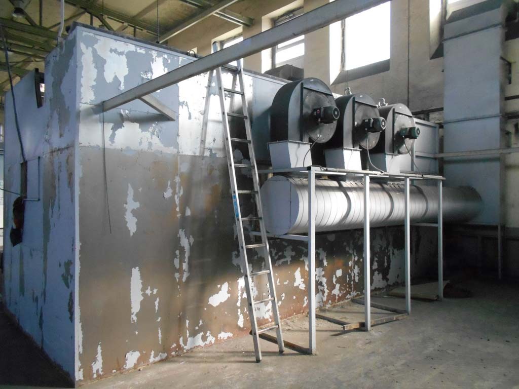 Pre-treatment plant with powder coating booths and painting booths for sale