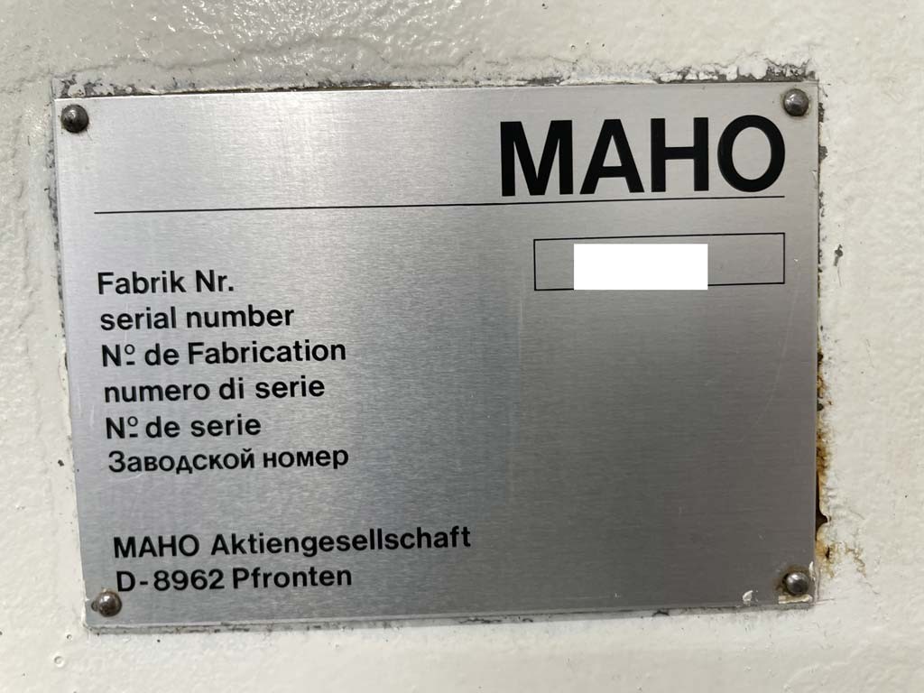 Maho MH 1000 S Fräsmaschine zu verkaufen