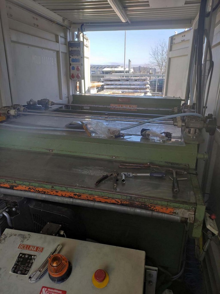 Bollina LTB 16 S Quer- und Längsteilanlage mit Richtwerk inkl. Abcoilers im 20-fachen Fußcontainer zu verkaufen