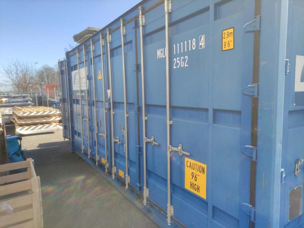 Bollina LTB 16 S Quer- und Längsteilanlage mit Richtwerk inkl. Abcoilers im 20-fachen Fußcontainer zu verkaufen