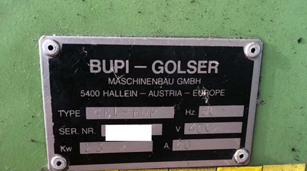BUPI – GOLSER 4KL-HDP Teilereinigungsanlage zu verkaufen