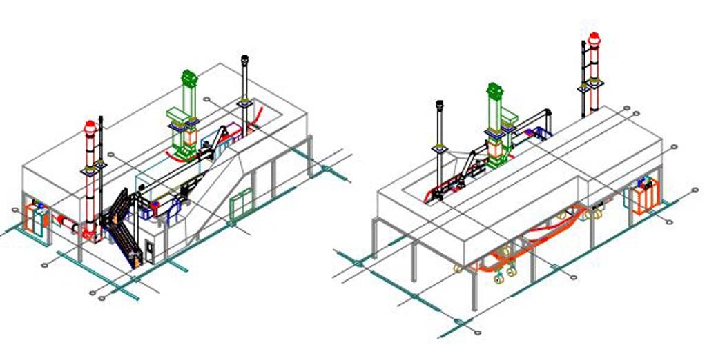 Heimer painting center incl. the conveyor system and system control for sale