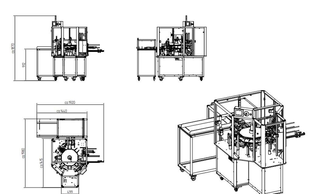 UET COMPACT 4/S Halbautomatische Kartoniermaschine zu verkaufen