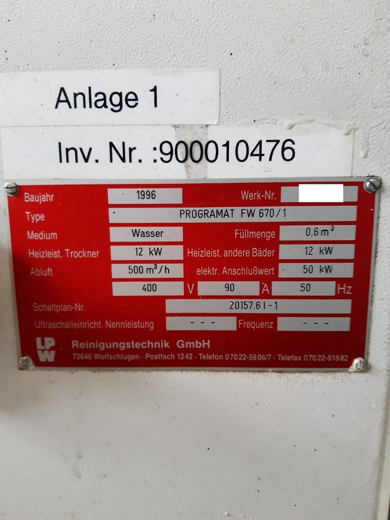 3x Reinigungsmaschinen Teilereinigungsanlagen zu verkaufen