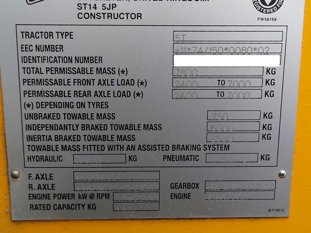 Gruma JCB 5 T Teleskoplader zu verkaufen