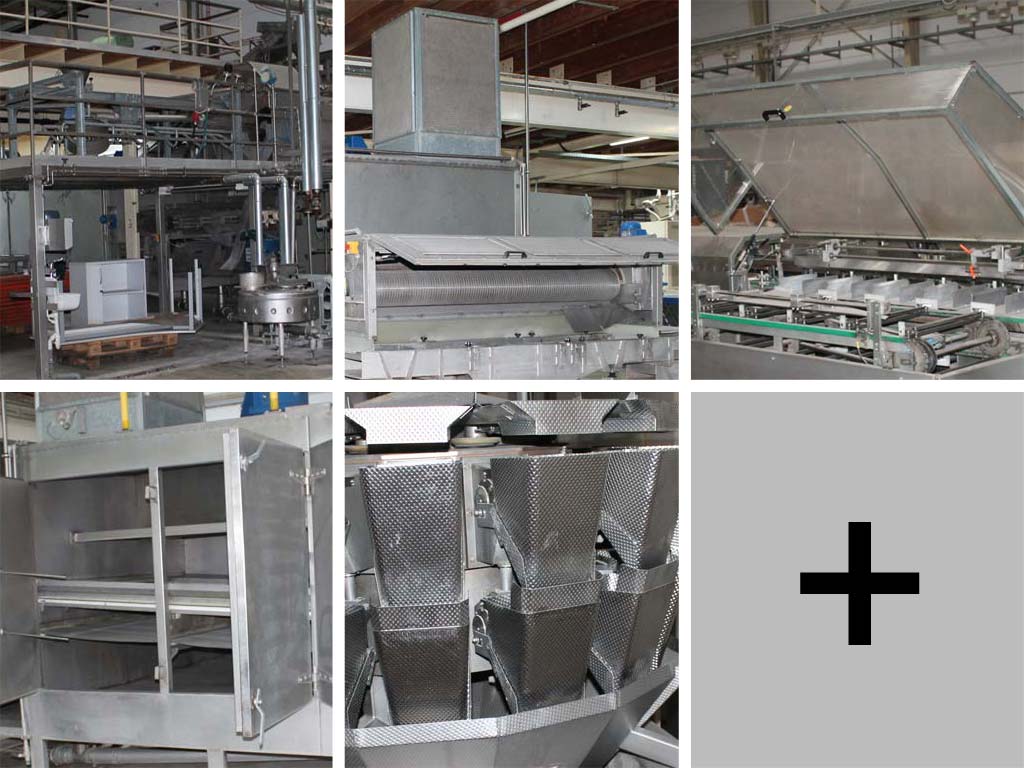 Various food machinery cornflakes production and packaging line, cooking extruder, rotary roaster, coating and drying lines, packaging lines for sale