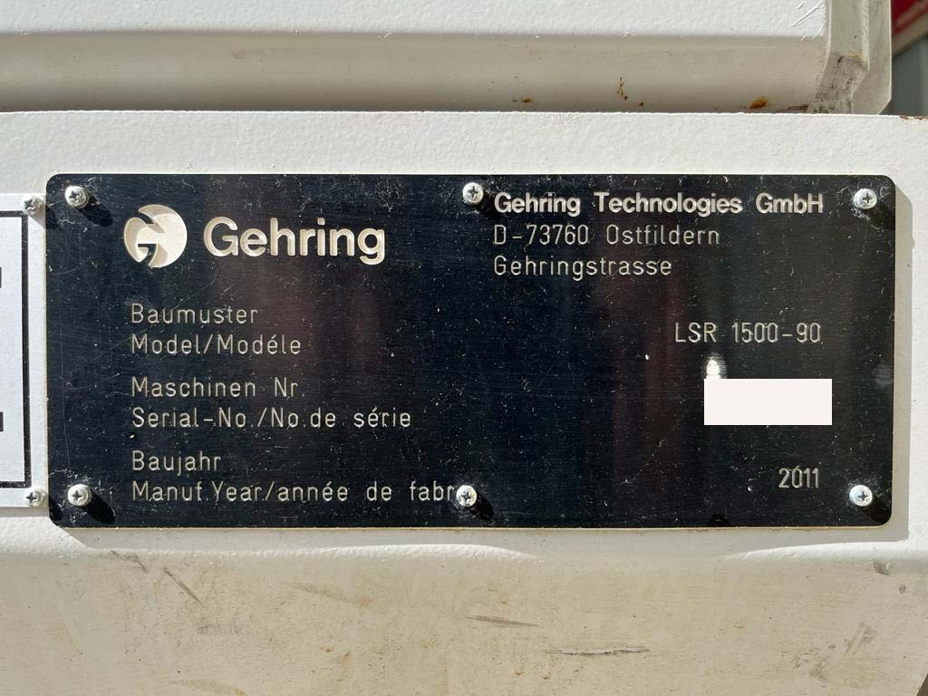 2x Gehring PT 600 -105 Gehring LSR 1500-90 Präzisions-Honmaschinen zu verkaufen