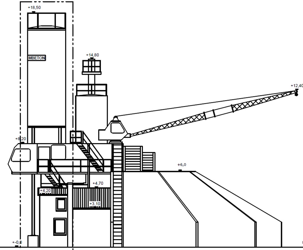 Liebherr Betomix B-55A-S/R Mischanlage für die Frischbetonproduktion zu verkaufen