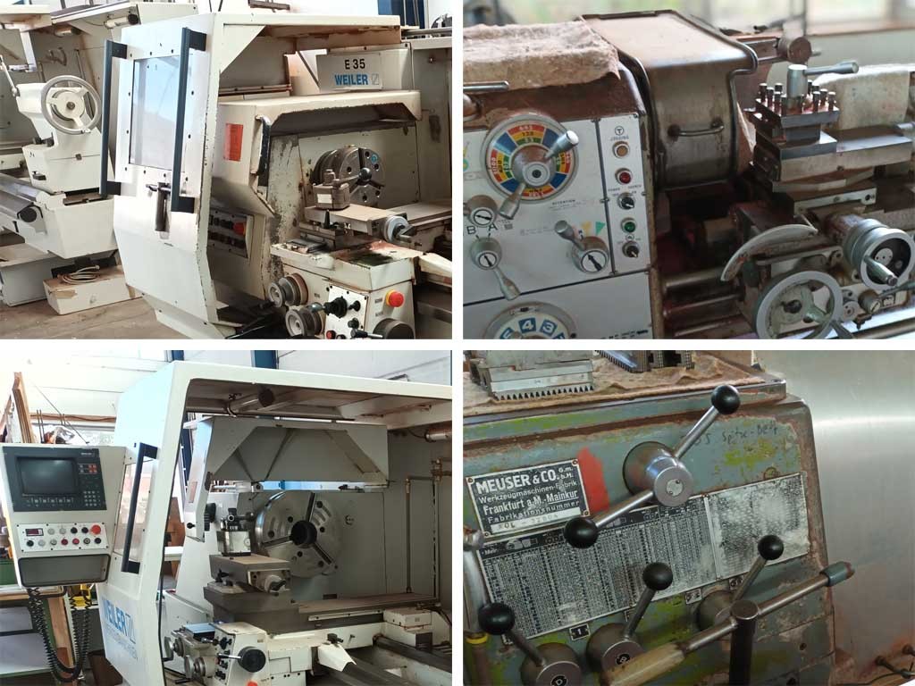 4x metalworking machines lathes for sale