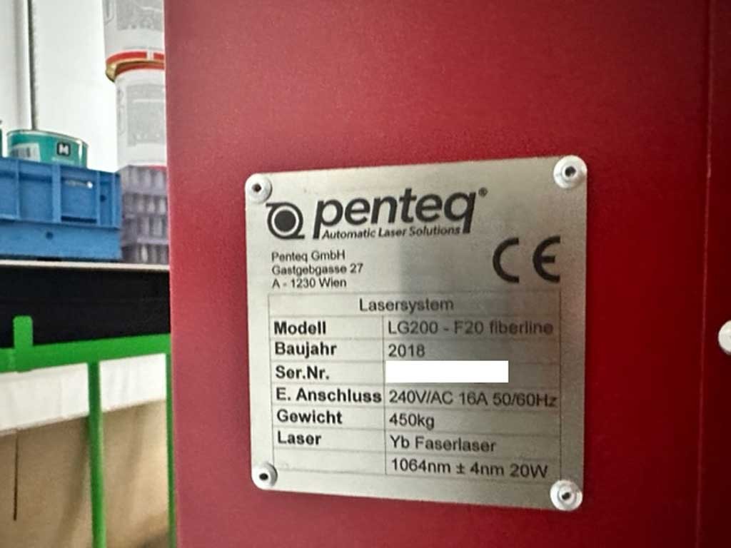 Penteq LG200 – F20 fiberline fiber laser for sale