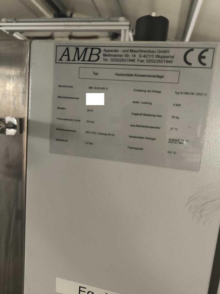 AMB AM-DL/K 400 S Industriewaschanlage zu verkaufen