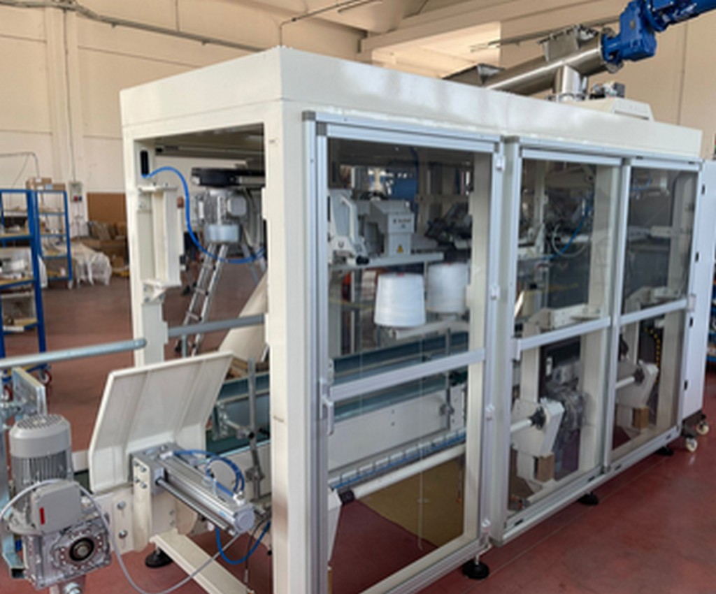 Offensackanlage Atex Version 22 Sackabfüllmaschine mit Nähstation Siemens zu verkaufen